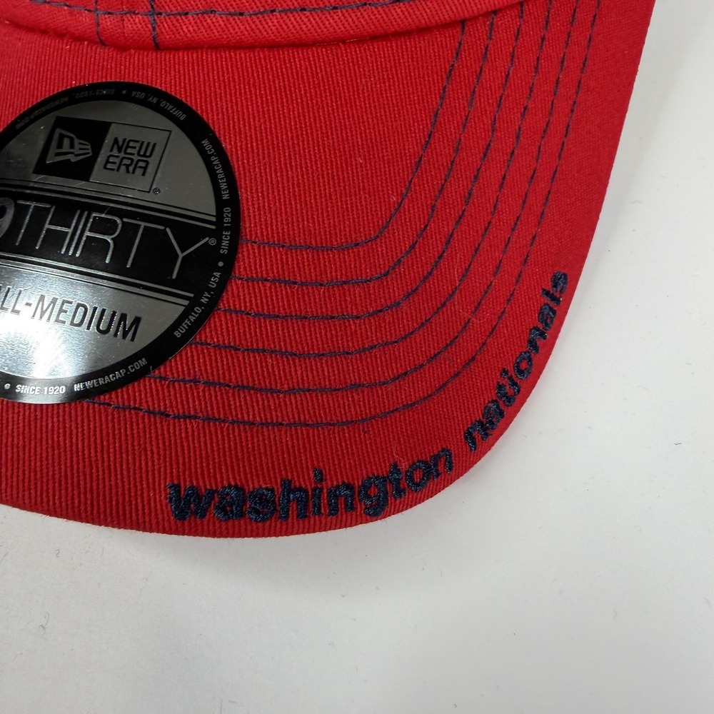 Washington Nationals Hat Cap Fitted Mens S/M Red MLB Baseball 39THIRTY New Era - Picture 4 of 15